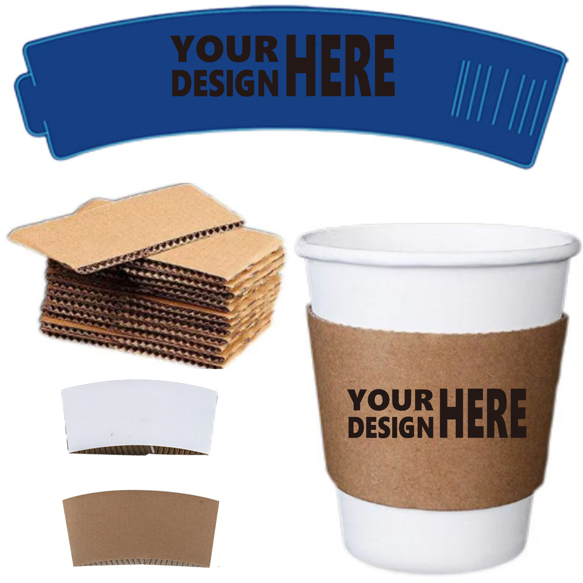 Single-Use Paper Coffee Cup Sleeves 3