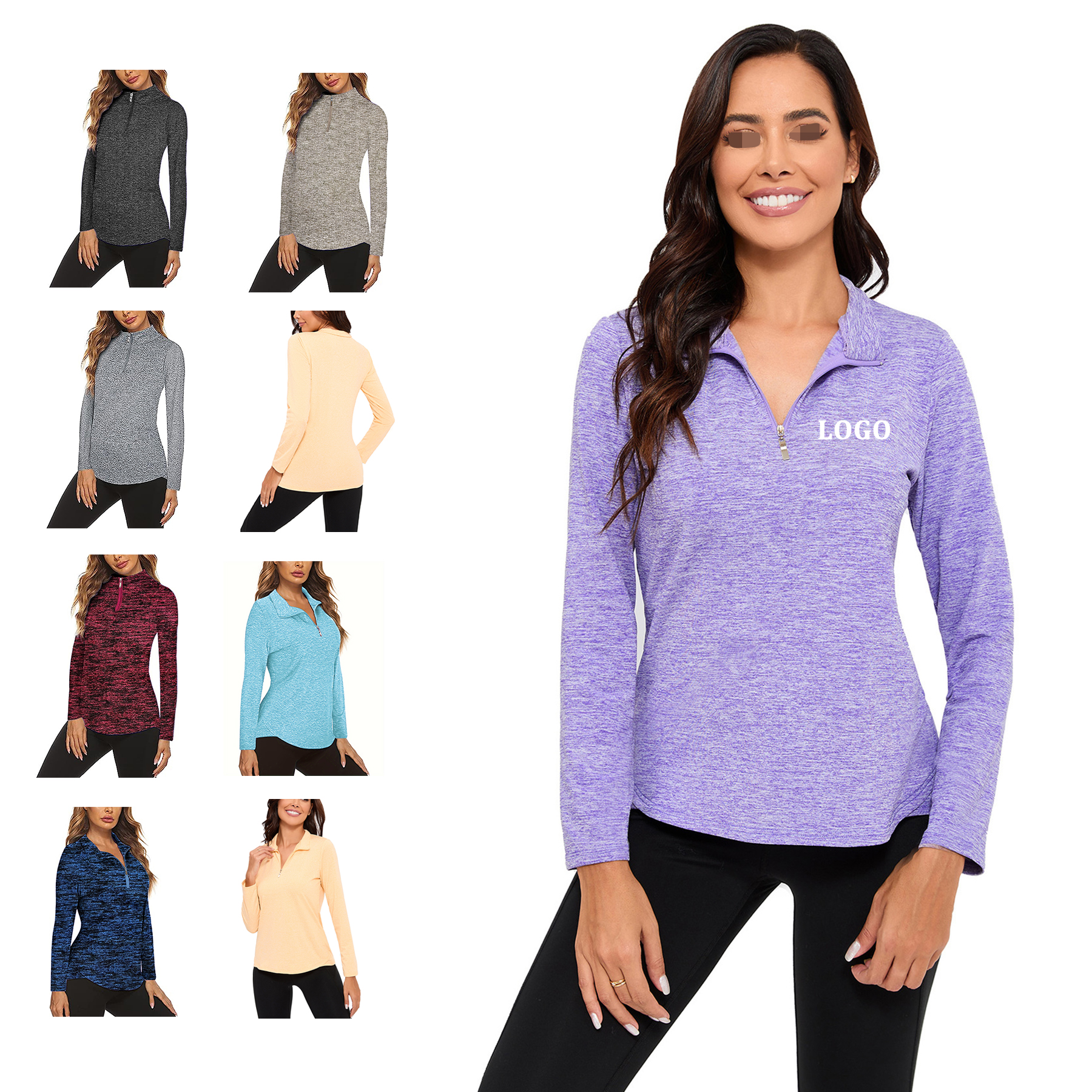 Women's Long Sleeve Workout Top 8