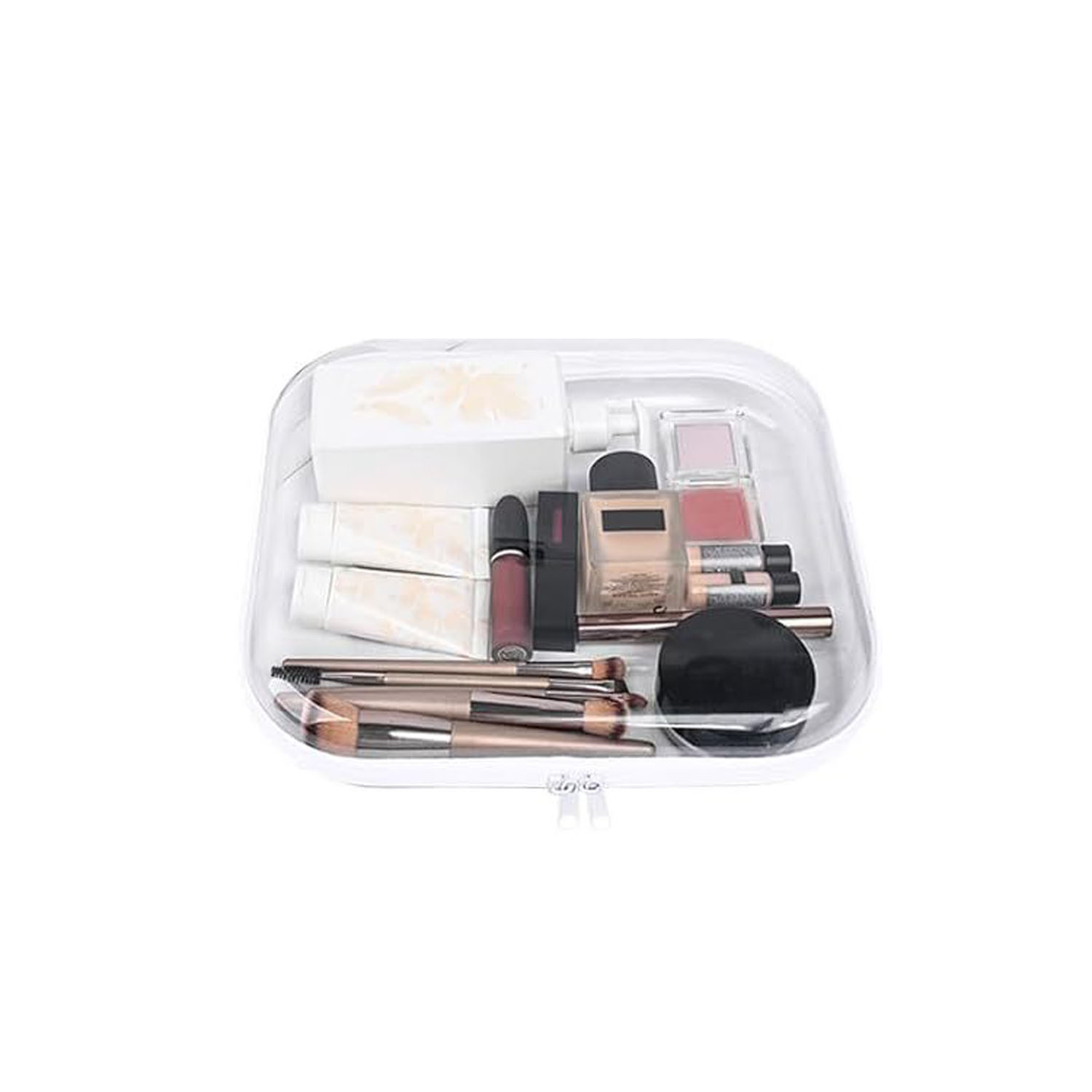 Portable Transparent Zipper Plastic Travel Storage Bag 7