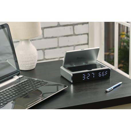 UV Sanitizer Desk Clock with Wireless Charging 51