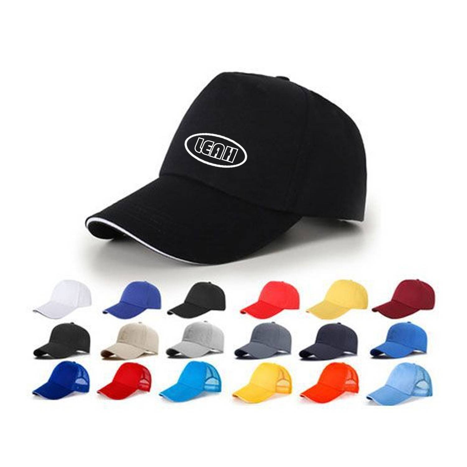 Cotton Strap Stretch Polyester Air 6 Panel Thin Baseball Cap 4