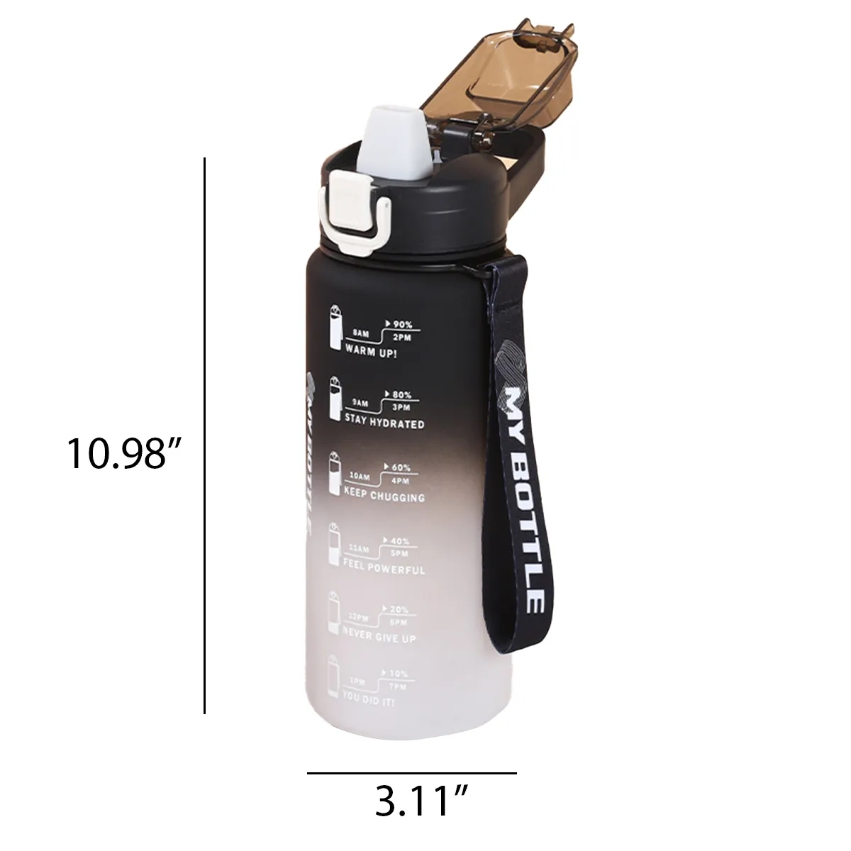 32 Oz. Sports Water Bottle Leak Proof Gradient Cup Fitness 4