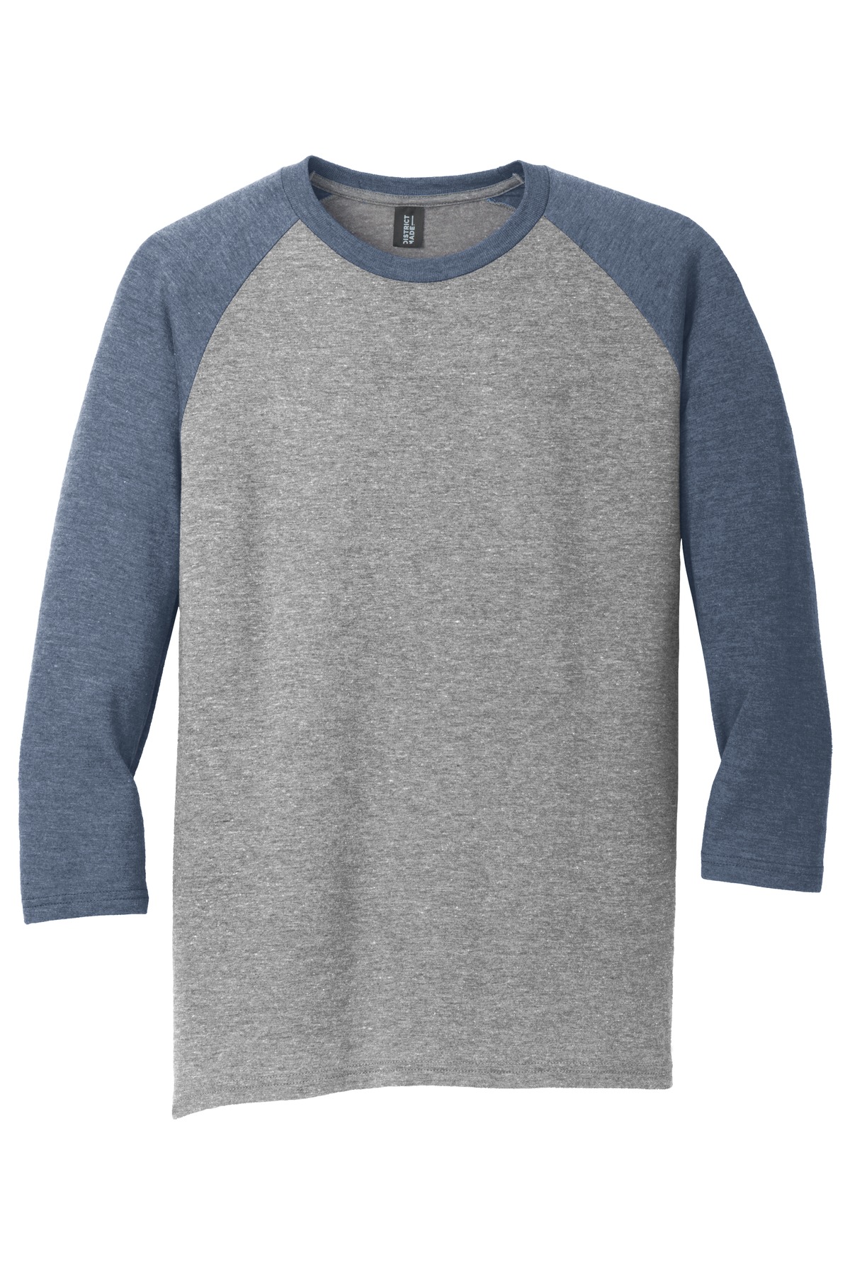 District Perfect Tri 3/4-Sleeve Raglan. DM136 80