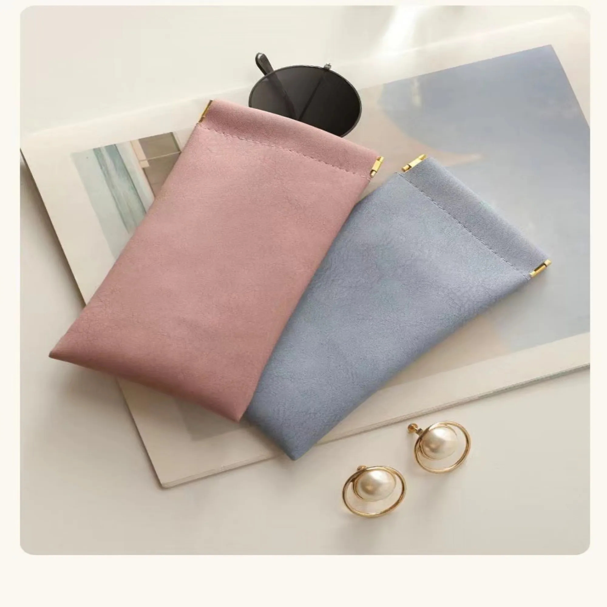 Fasten Top PU Sunglasses Pouch 5