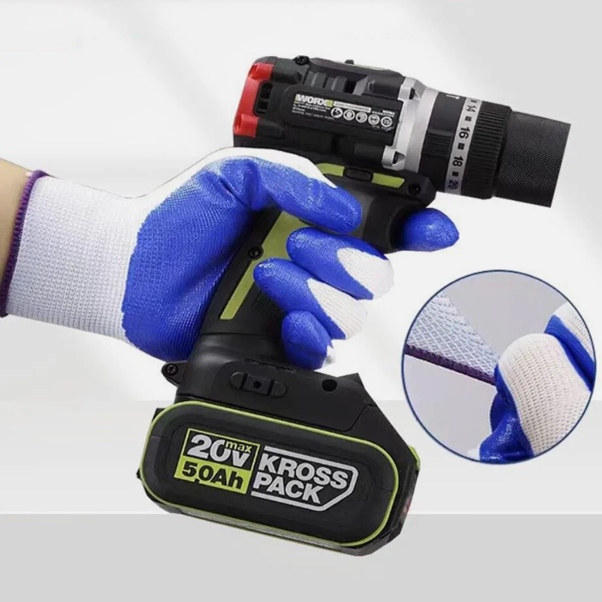 Construction Nitrile Coated Labor Protection Work Gloves 1