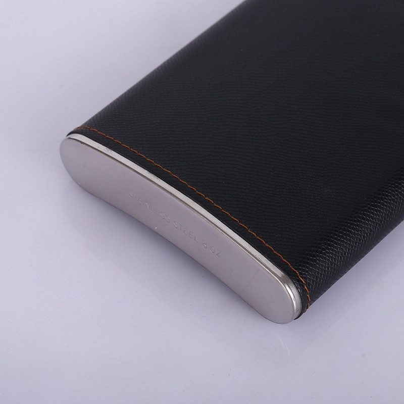 Custom 8 oz Hip Flask Gift Set With Folding Knife 9