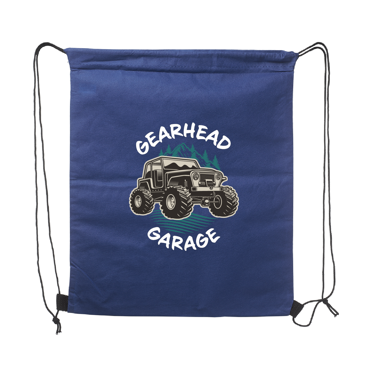 Wanderlust Non-Woven Drawstring Backpack (Full Color Imprint) 33