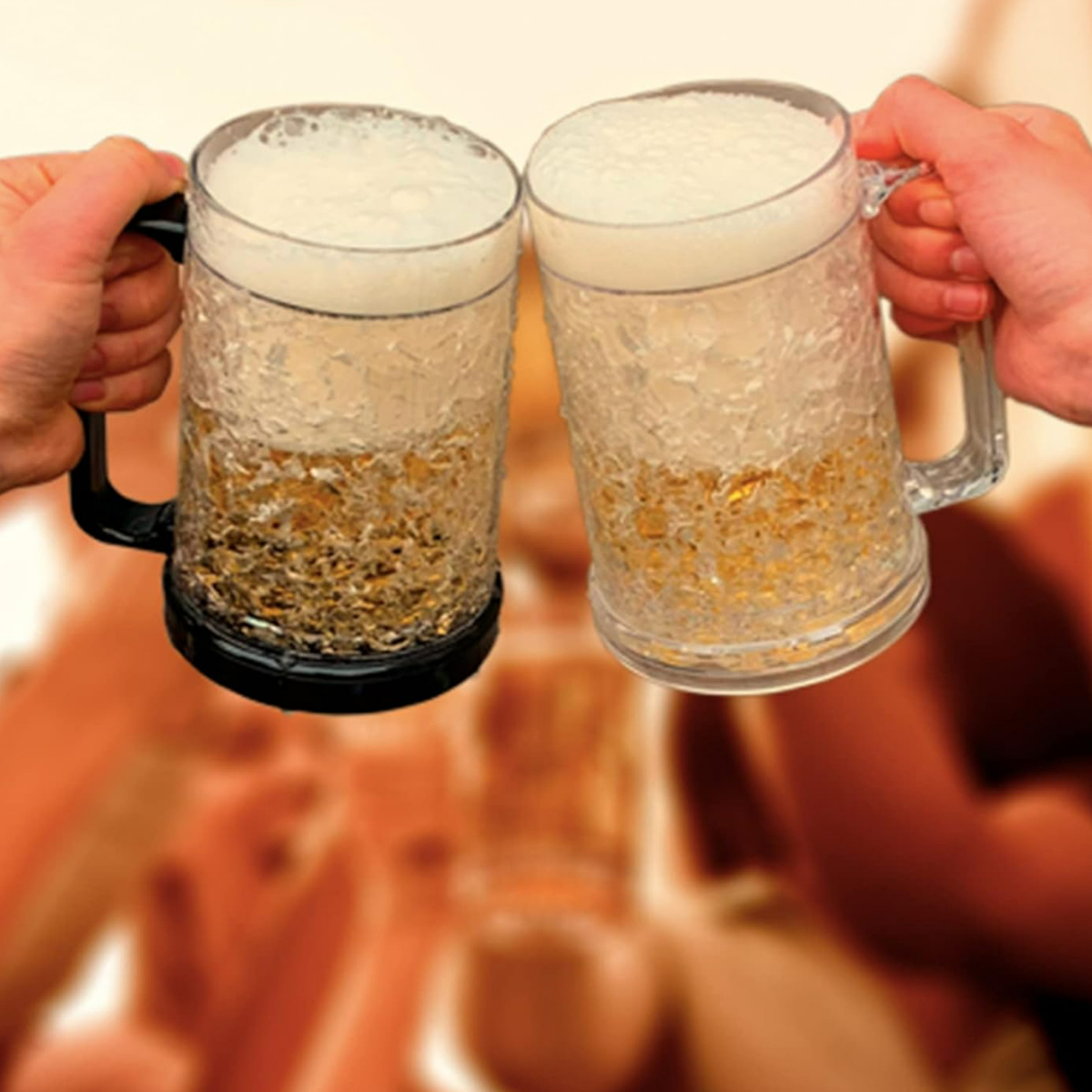 15Oz. Freezable Crystal Beer Mug with Handle Bottle 7
