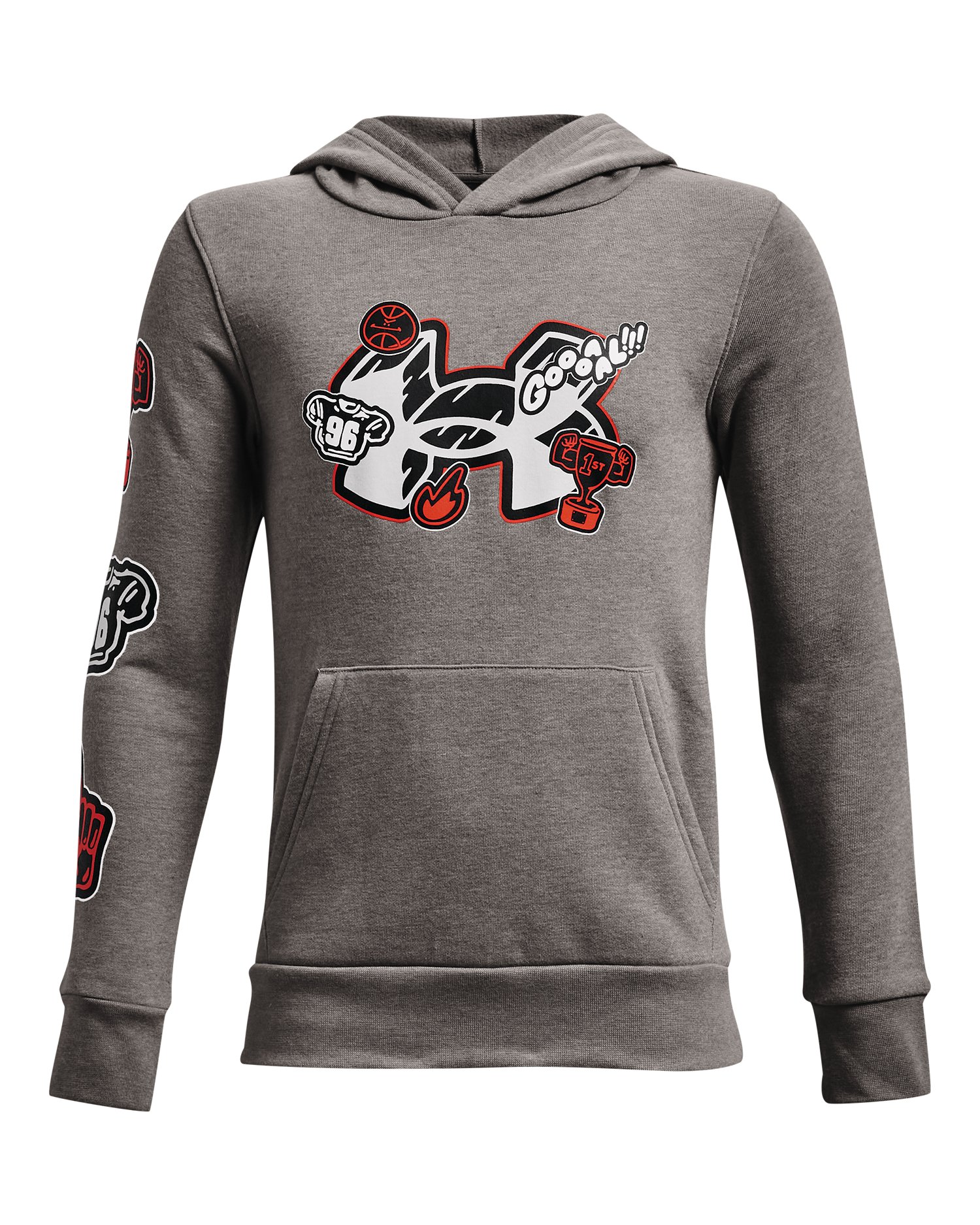 Boys' UA Rival Fleece Trophies Hoodie 2