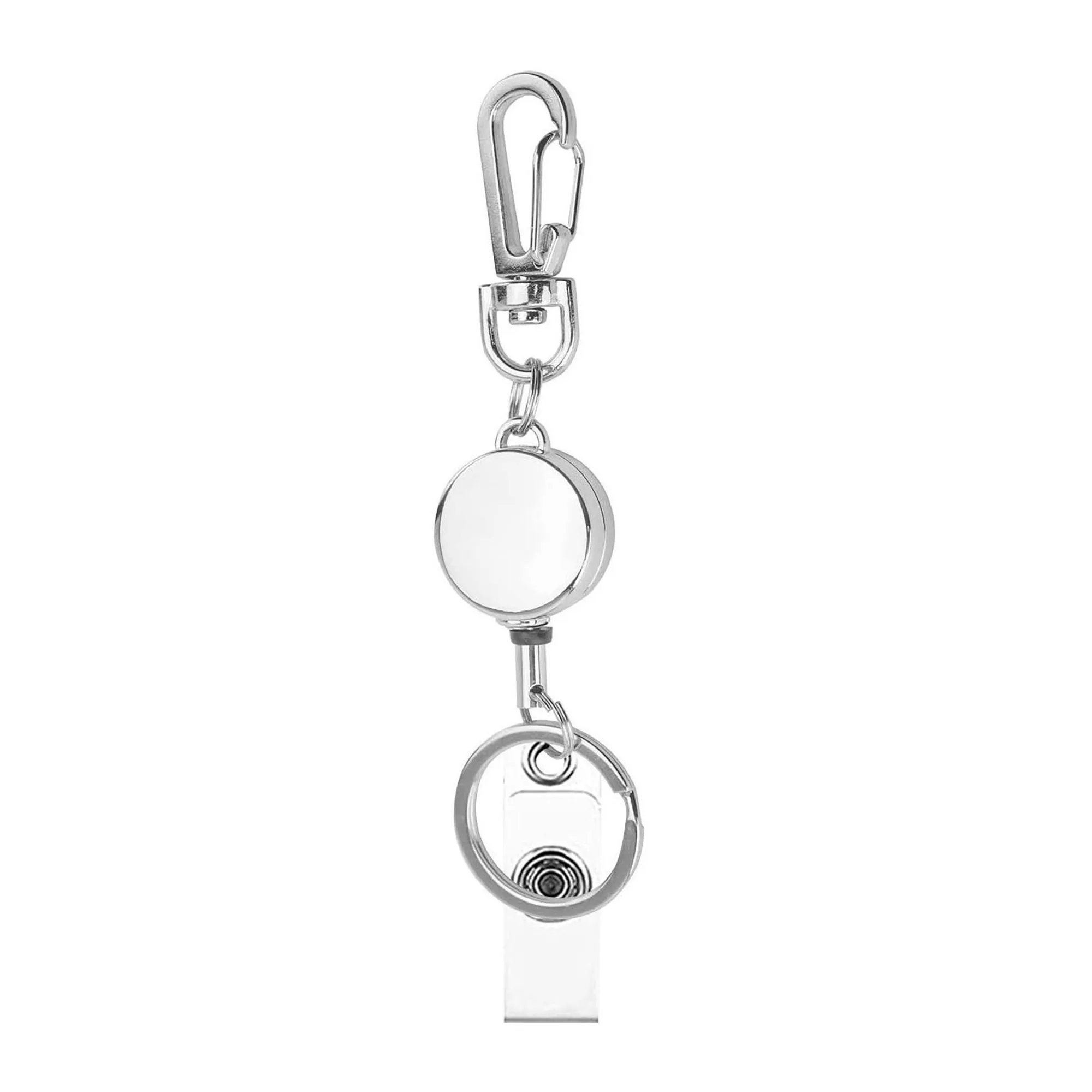 Metal Retractable Keychain with Carabiner 7