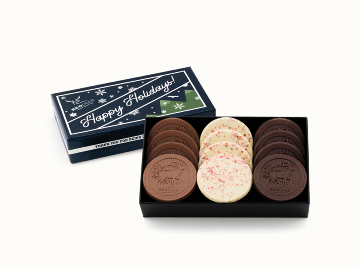 Gourmet 12-Piece Chocolate Cookie Gift Set with Classic Custom Packaging 14