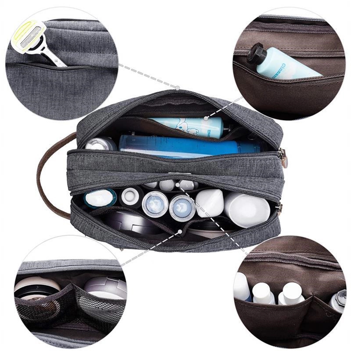 Travel Toiletry Bag for Women and Men Water-resistant 6