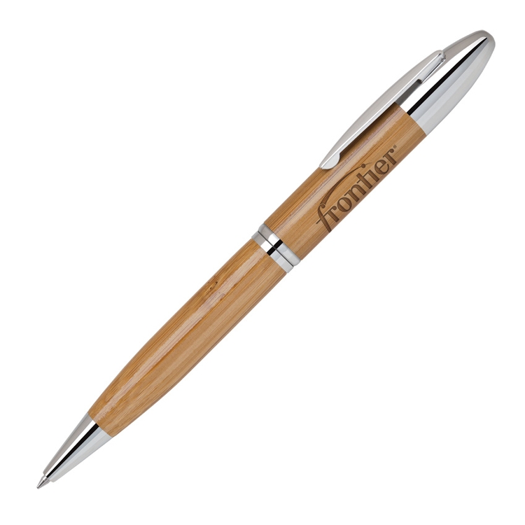 Bamboo-I Twist Eco-Friendly Pens with Chrome Trims 3