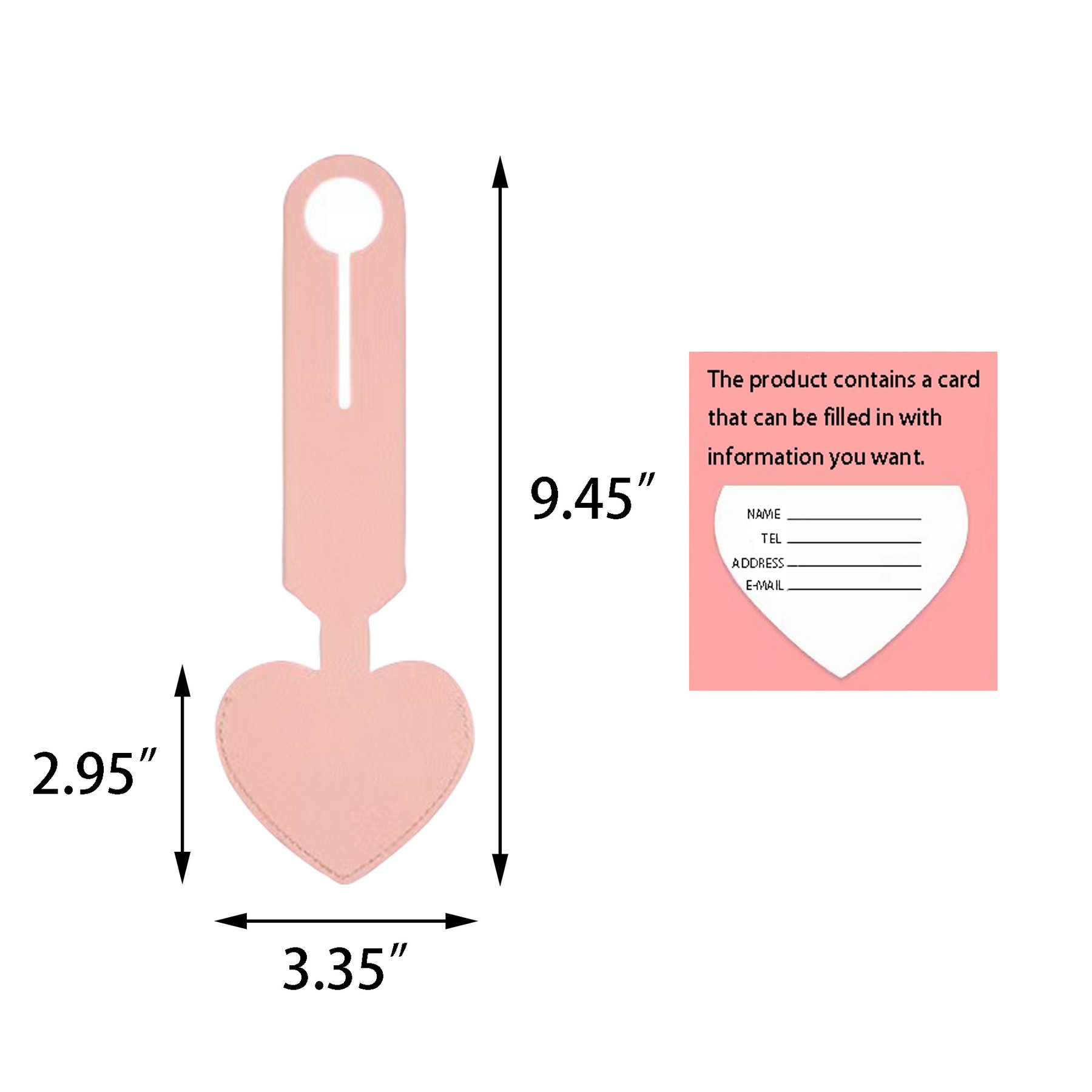 Heart Shaped Luggage Tag 4