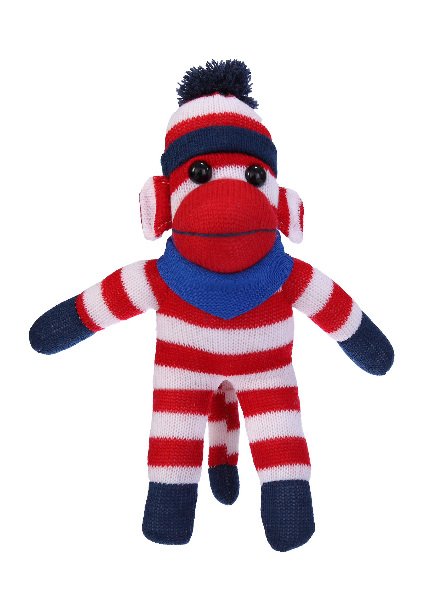 Patriotic Sock Monkey with Bandana 2