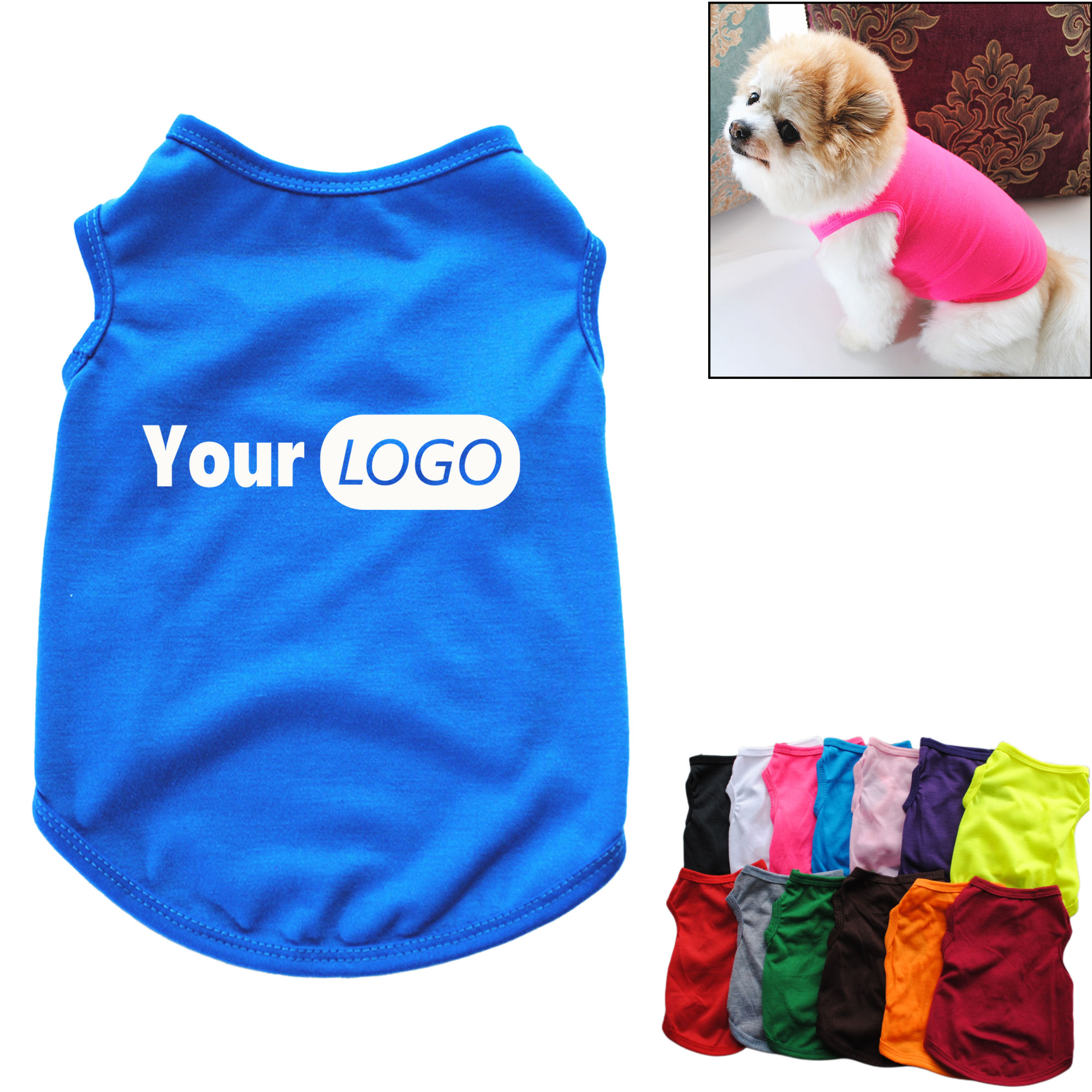 Solid Color Dog Shirt 2