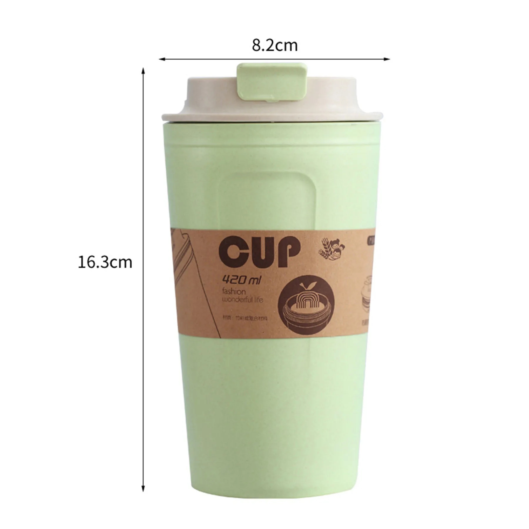 Bamboo mugs with covers 5