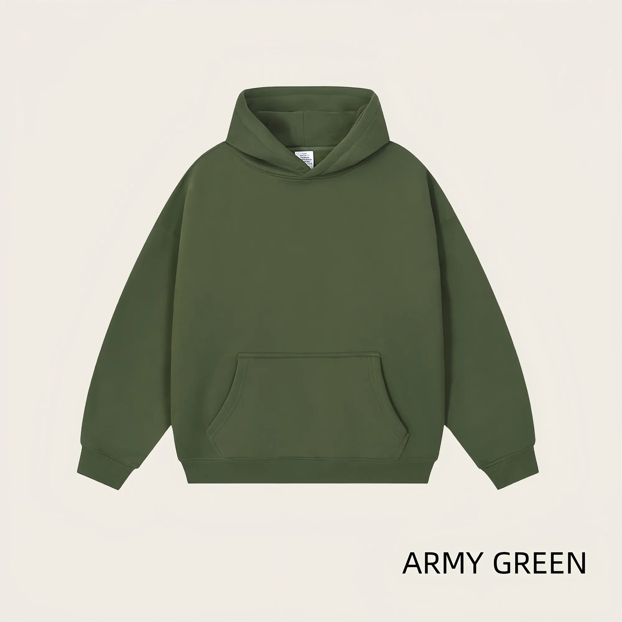Unisex Cotton Fleece Hoodie, Minimalist Casual Comfort Wear 8
