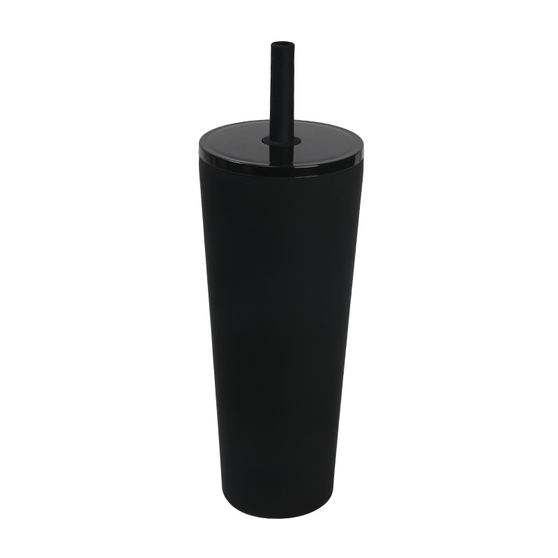 24oz Double Wall Mug with Silicone Straw 2
