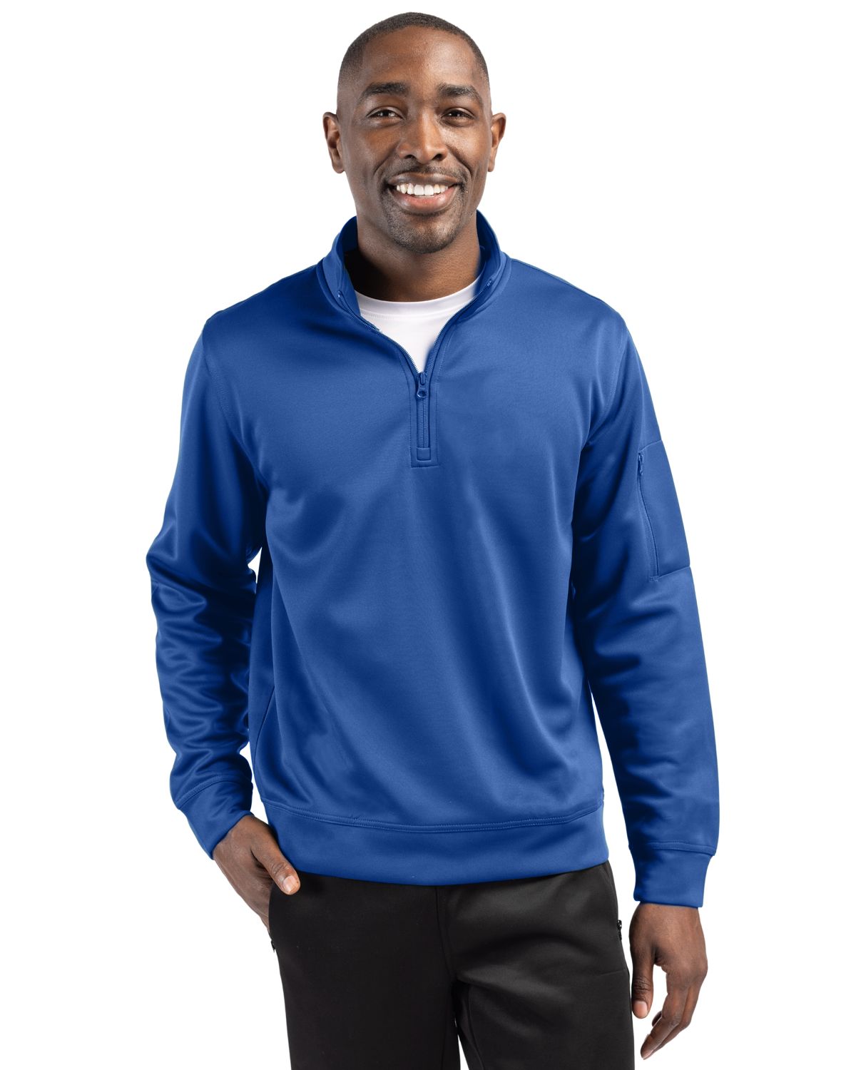 Clique Lift Solution-dyed Performance Unisex Half Zip Sweatshirt 48