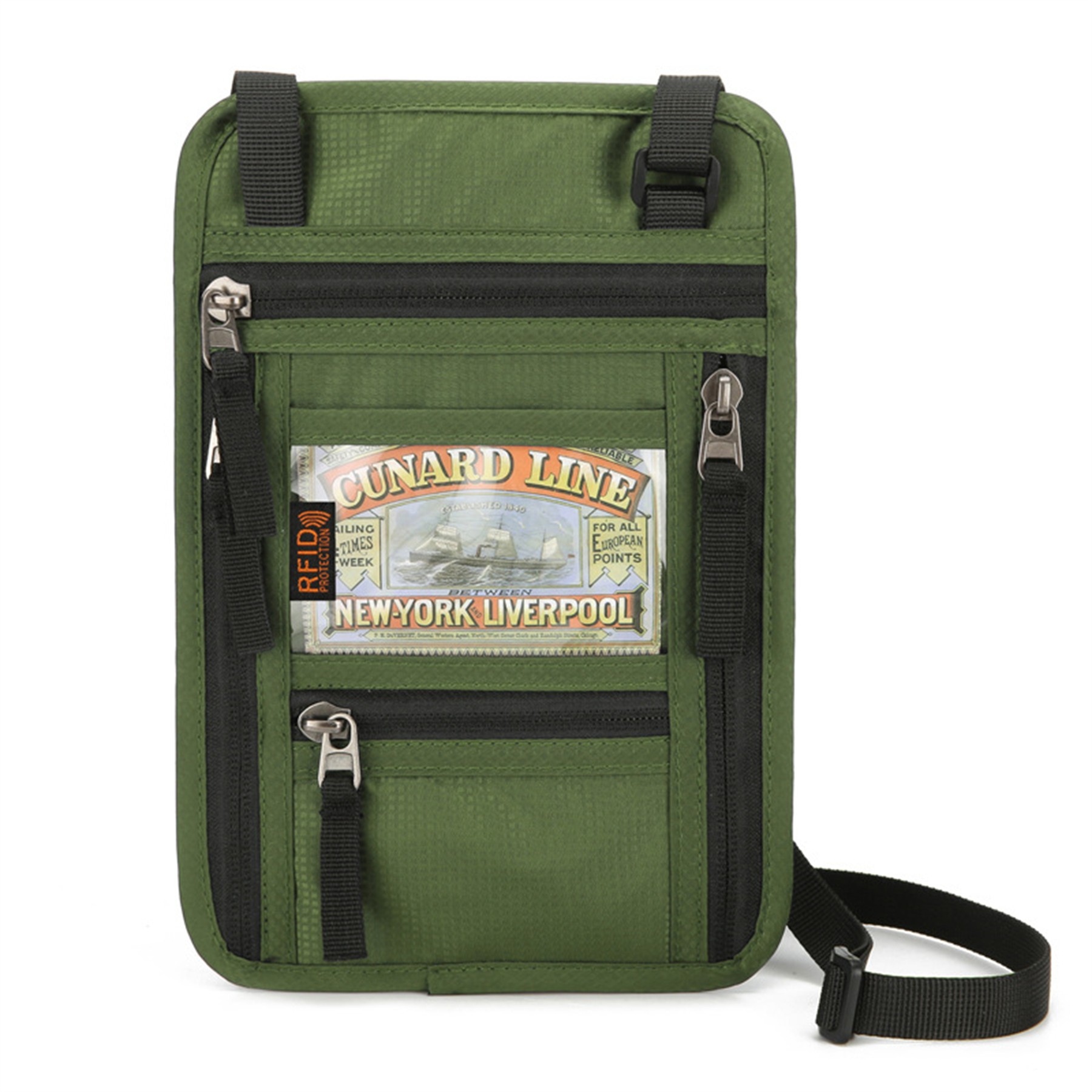 Travel Neck Wallet Passport Holder with RFID Blocking 3