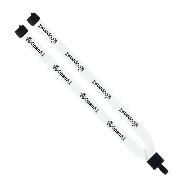 3/4" Polyester Lanyard with Non-Swivel Plastic Hook 116