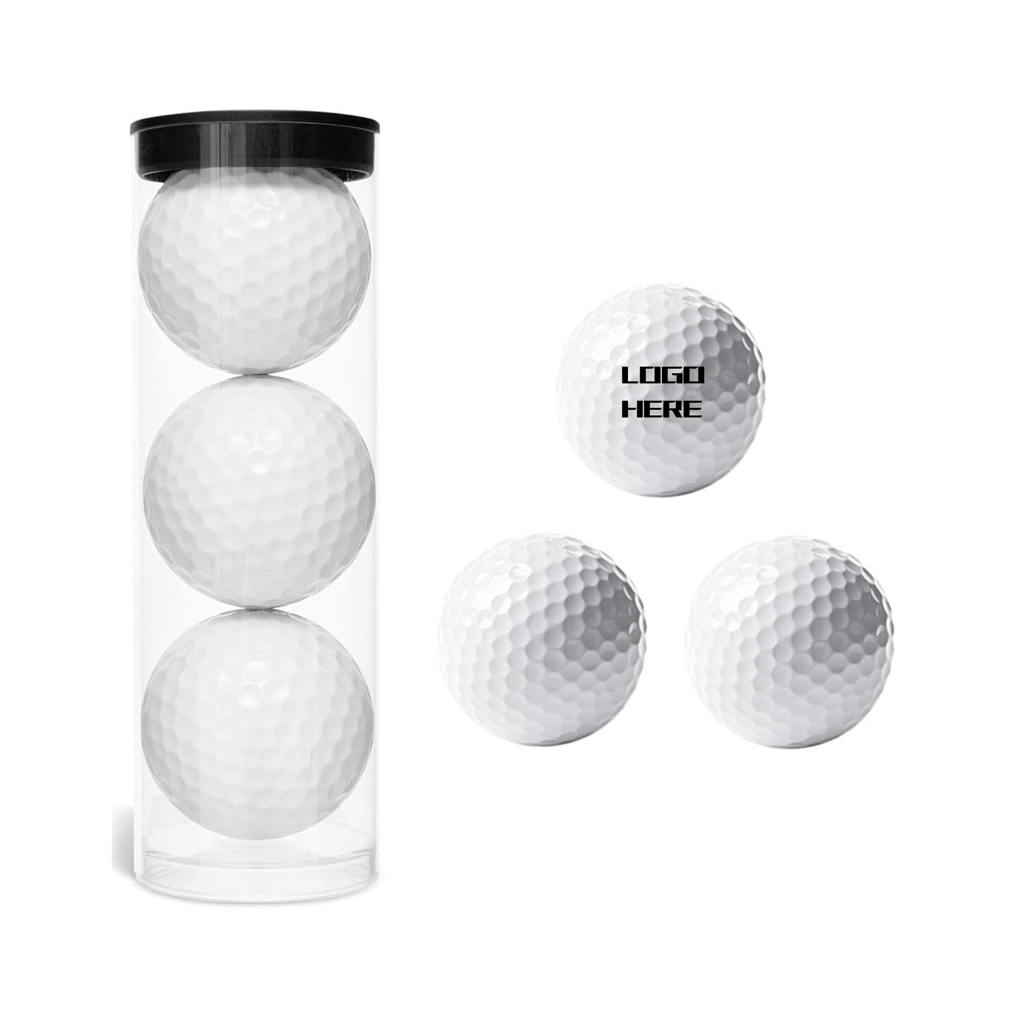 White Golf Balls With Personalized Logo 2