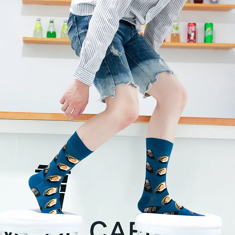 Jacquard Colorful Knee-High Adult Socks 4
