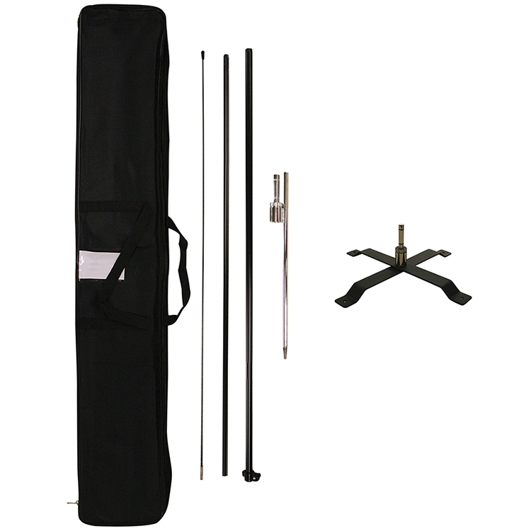 8' Portable Single Reverse Teardrop Kit with Cross Base 6