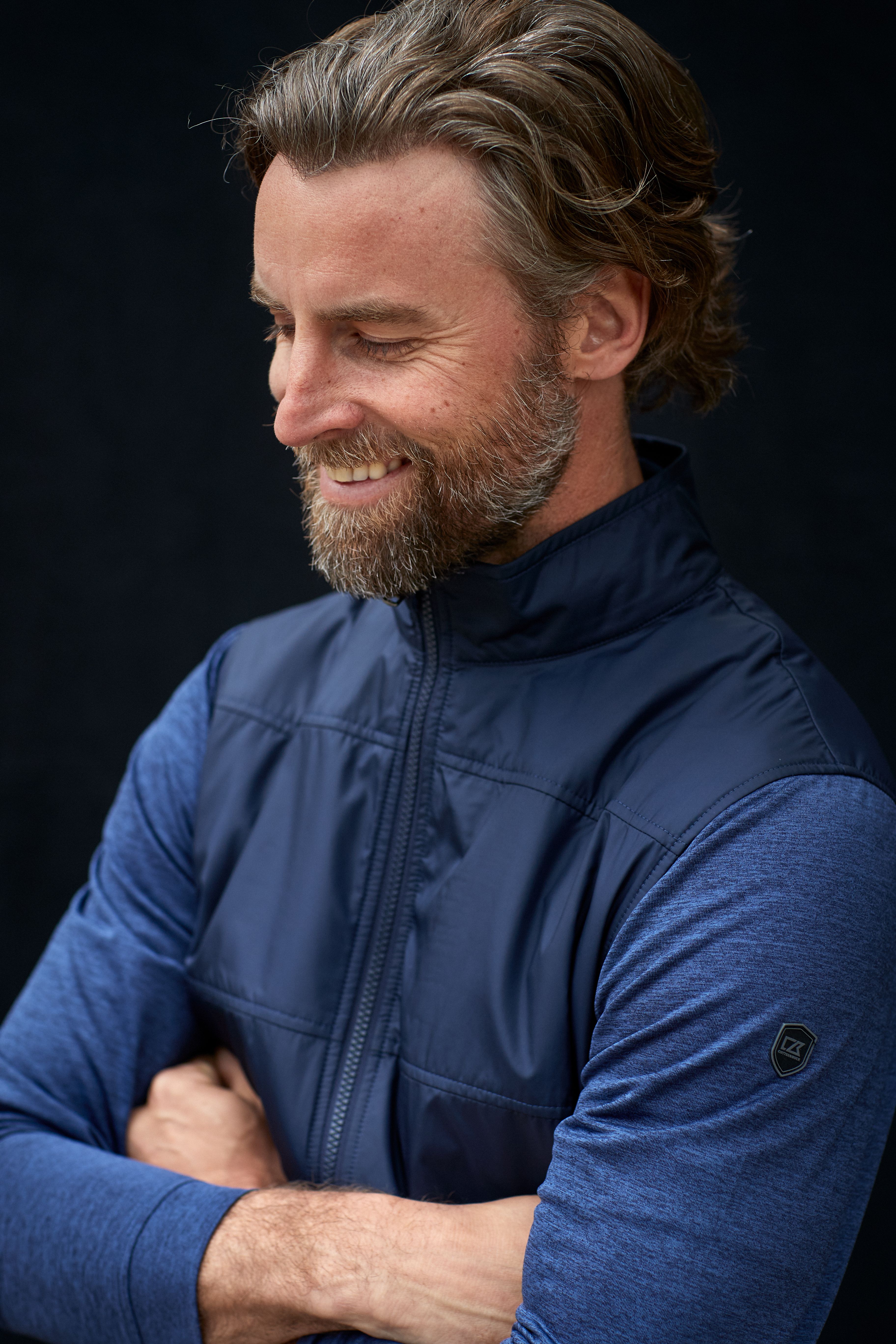 Cutter & Buck Stealth Recycled Hybrid Quilted Mens Windbreaker Jacket 43