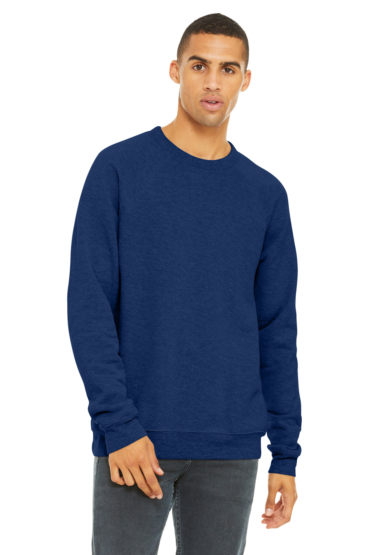 BELLA+CANVAS Unisex Sponge Fleece Raglan Sweatshirt. BC3901 79
