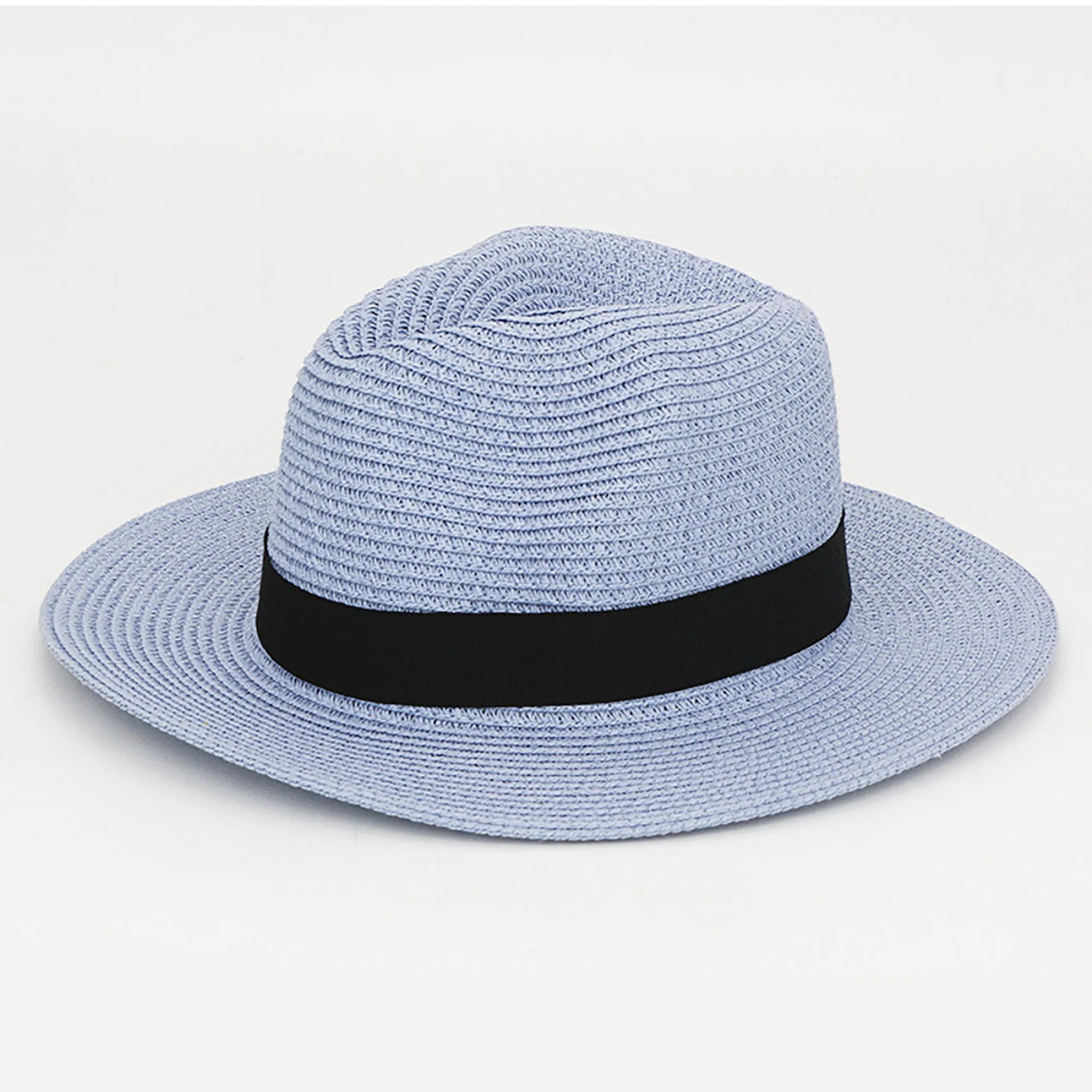 Handwoven Panama Straw Hat with Wide Brim Foldable 20
