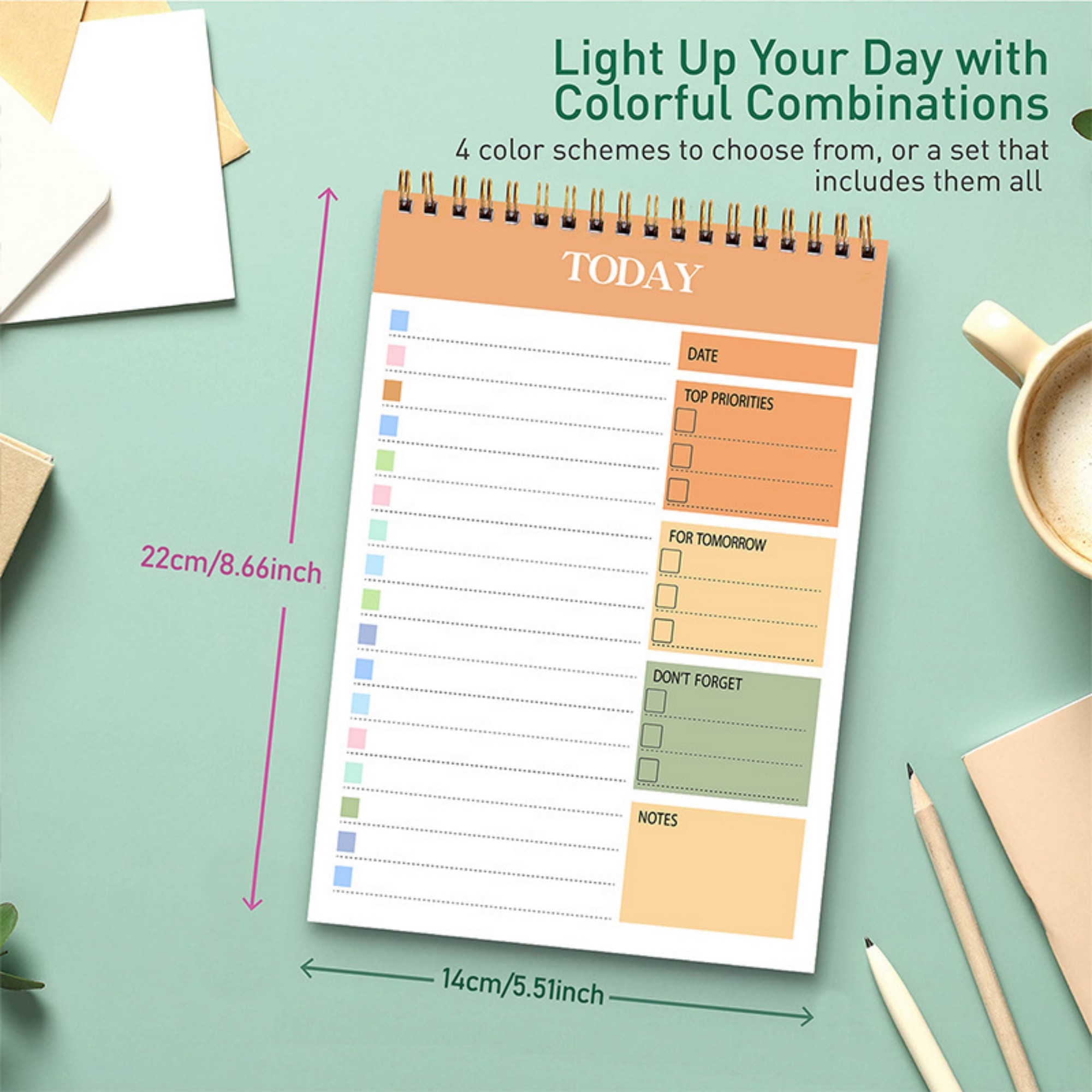 A5 52 Sheets Daily Planner Notepad 5