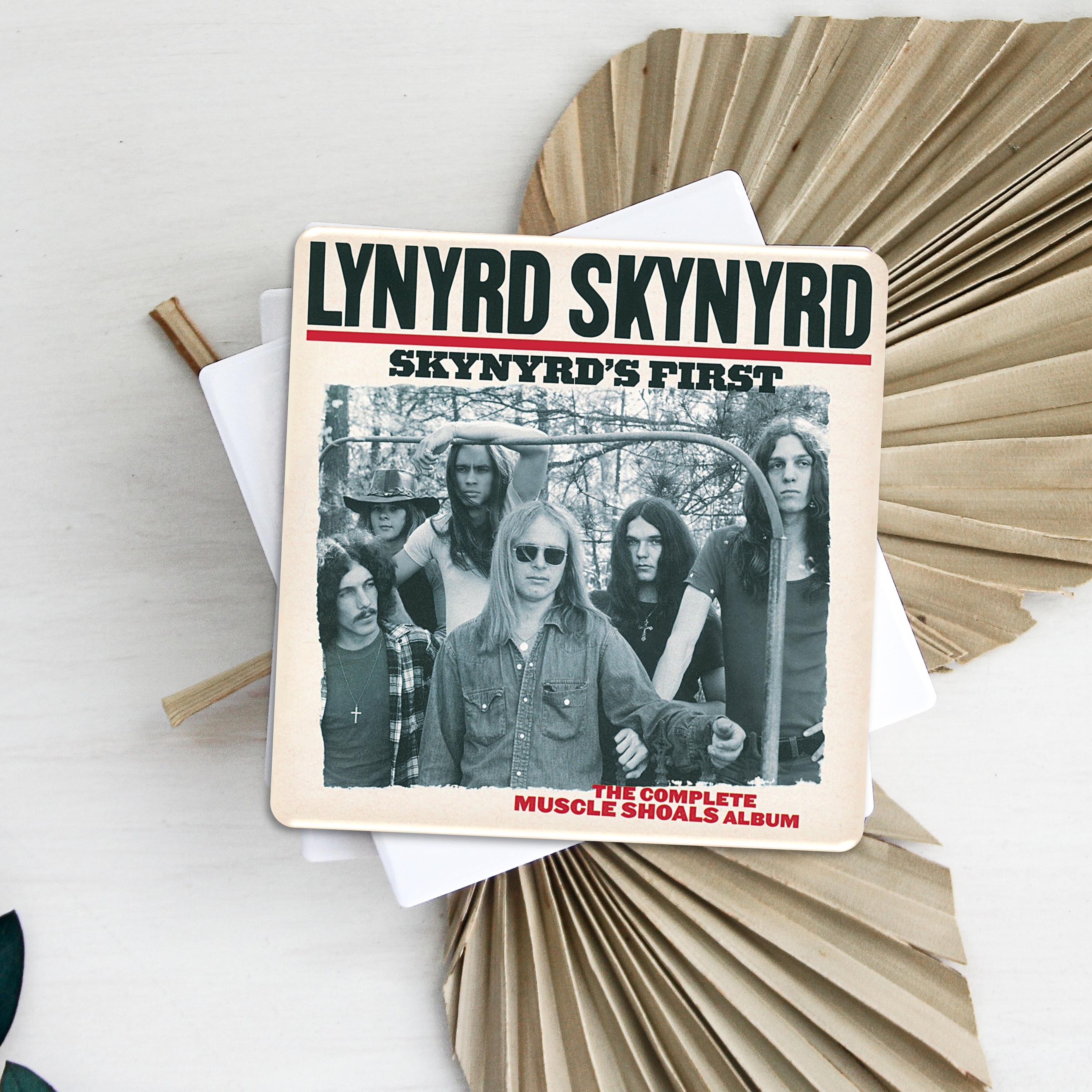 Square Coaster Semi-Gloss White Ceramic 10