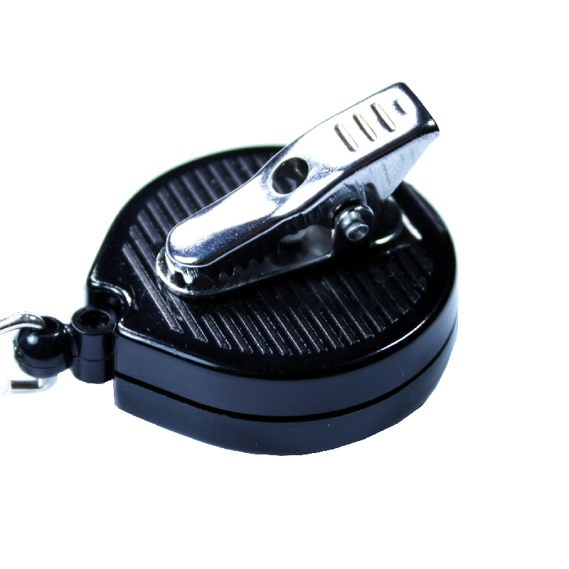 Pull Reel / Badge Reel with Aligator Clip and 1-3/16" diameter round imprint 6