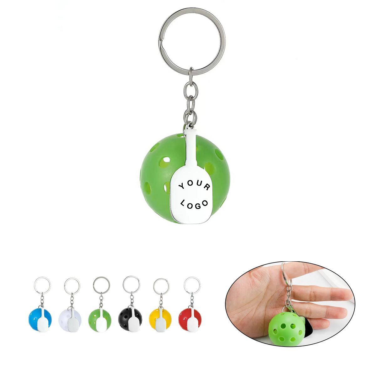 Compact Pickleball Keychain for Bags and Backpacks 3