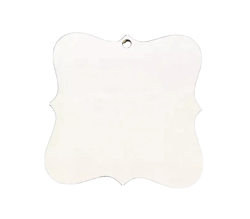 Square Frame MDF Christmas Ornament 2