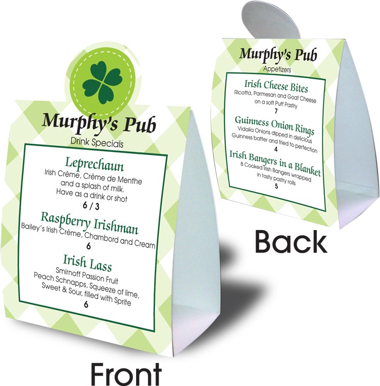 Table Topper Sign (Spot Color) 3