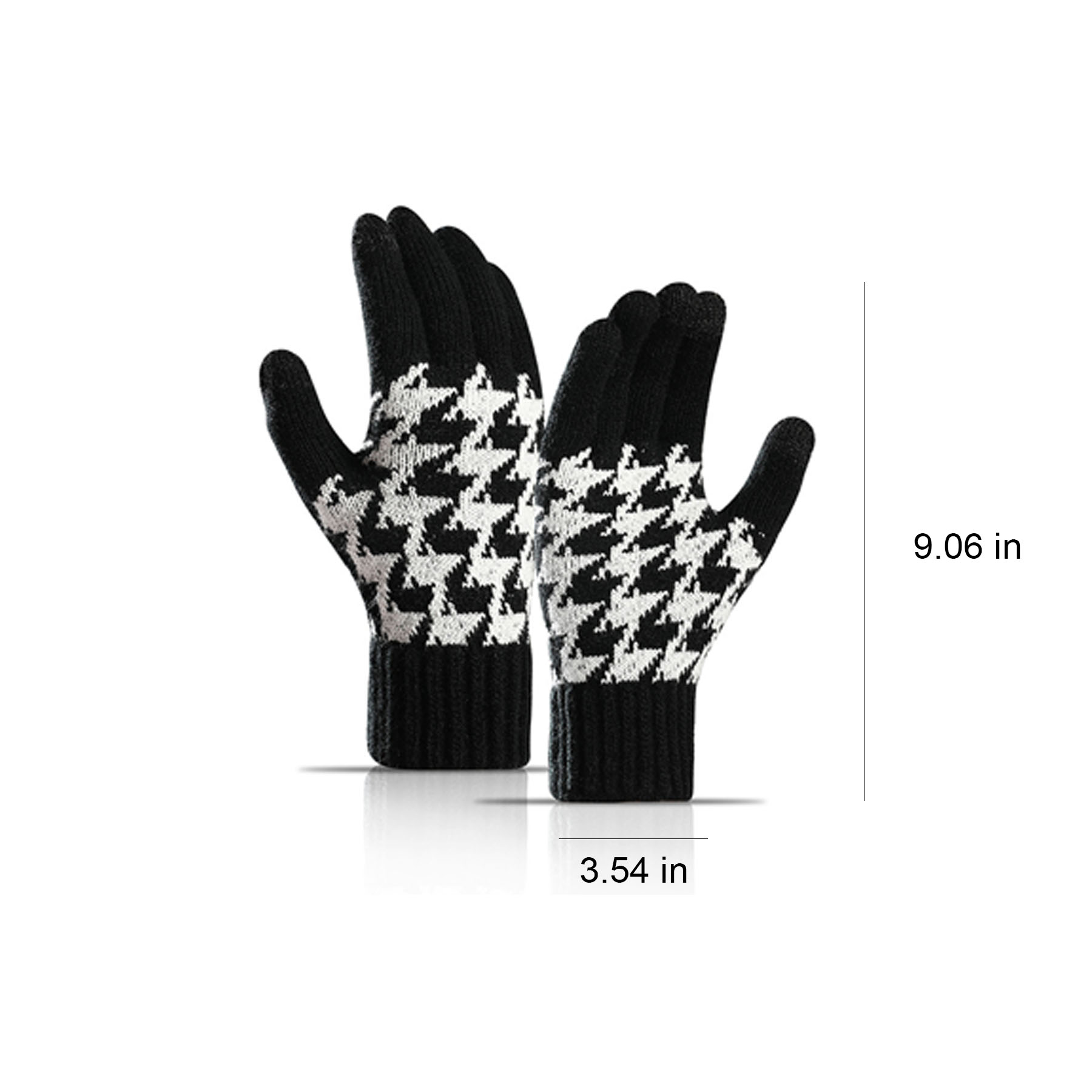 Knitted Woolen Touchscreen Thickened Gloves 6