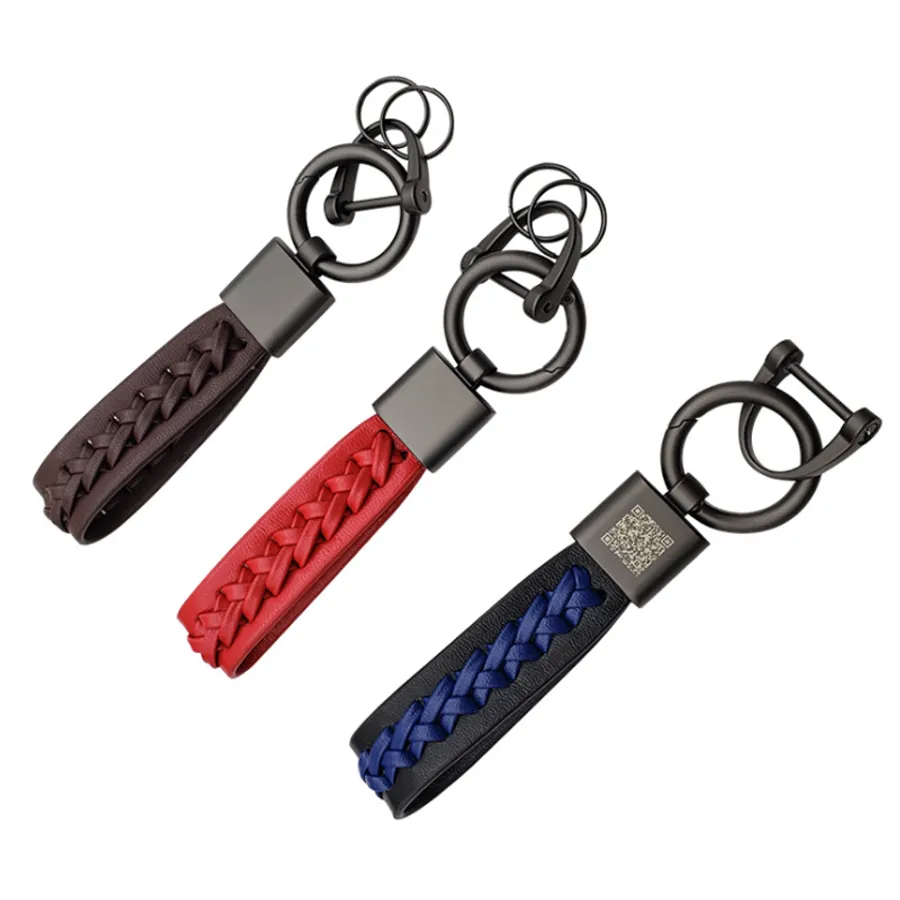 Versatile Laser Cut Leather Keychain 1