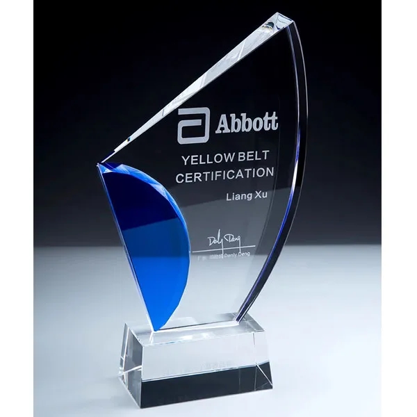 Optical Sailboat Crystal Award Trophy 4