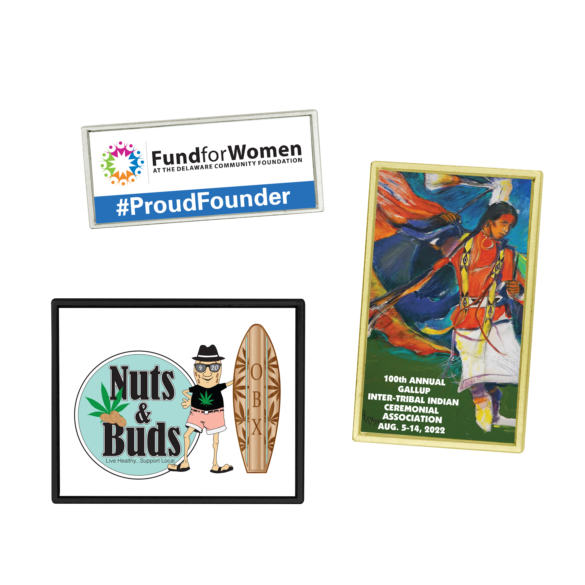 Lapel Pins Speed Printed Dome - 6 Day Production