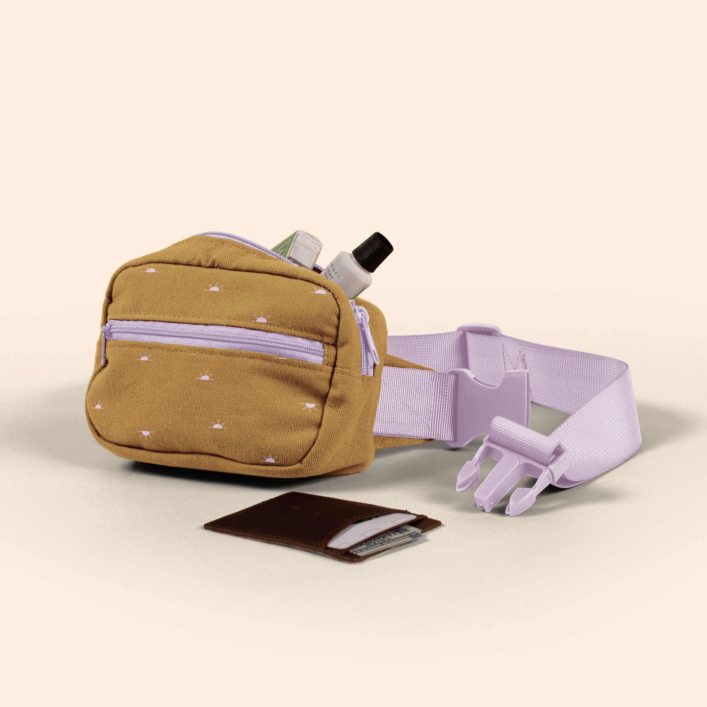 SMALL HIP BAG - COLORED CANVAS