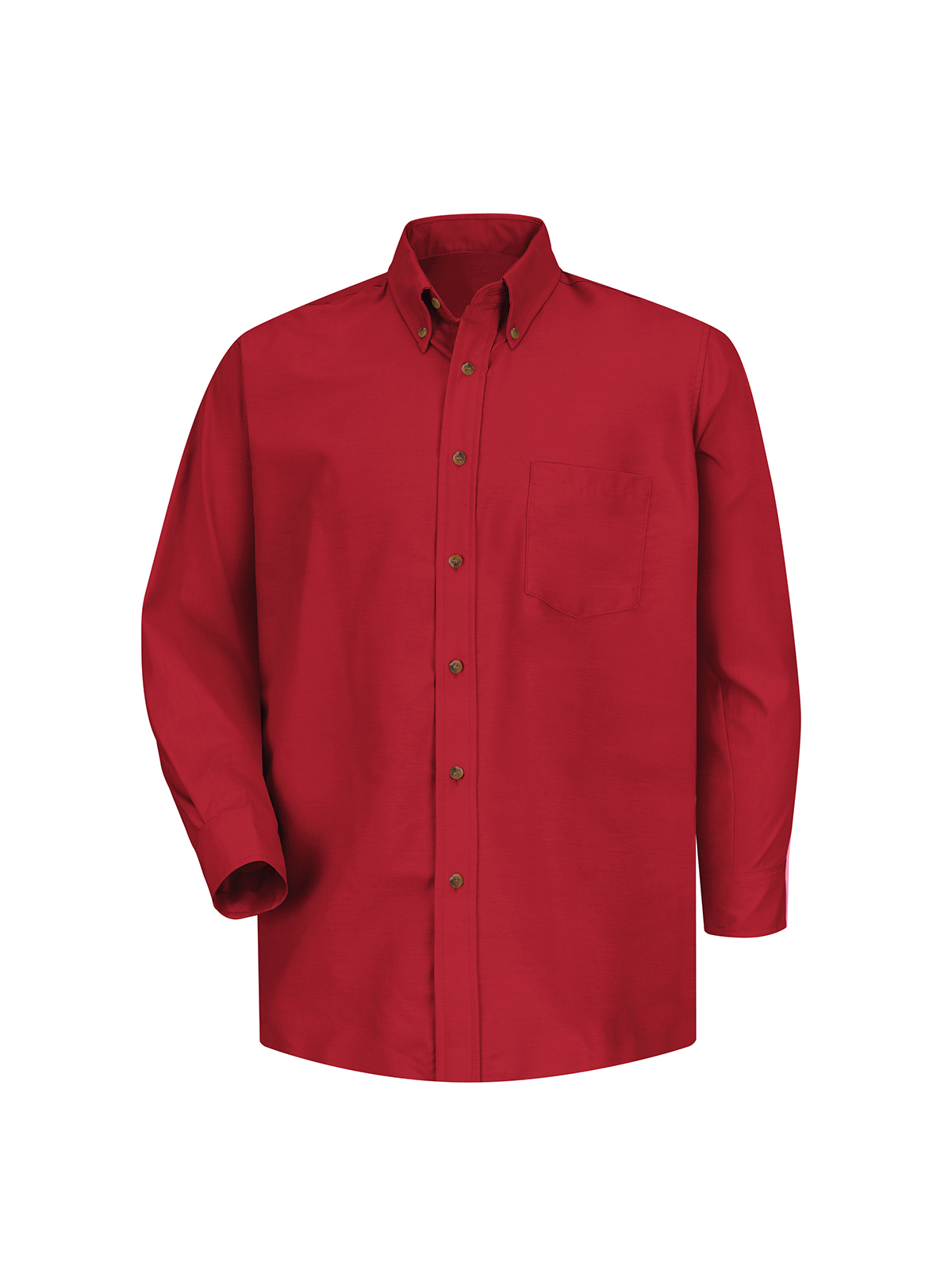 Red Kap Shirts -  Men's Long Sleeve Button Down Poplin Shirt