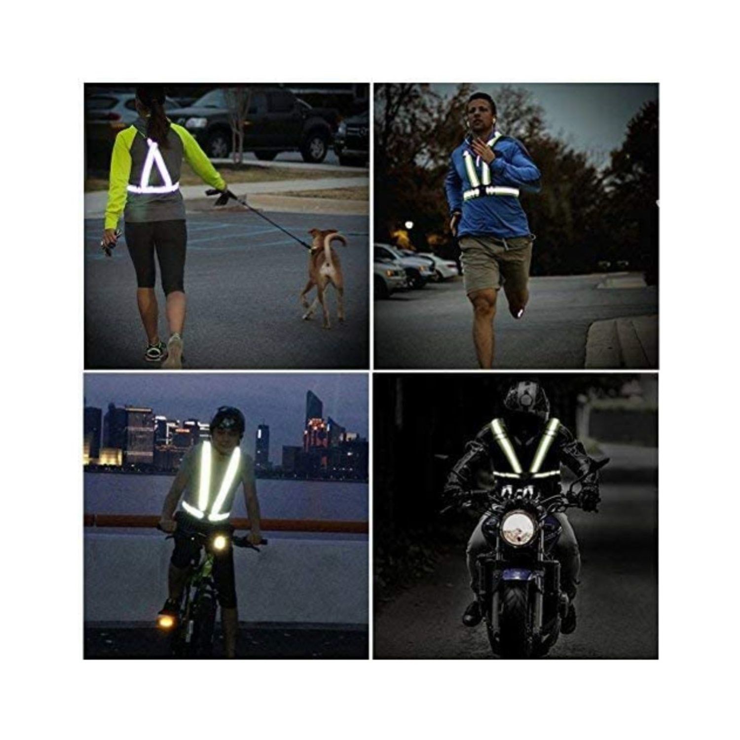 Adjustable Reflective Tape Safety Running Cross Belt 2