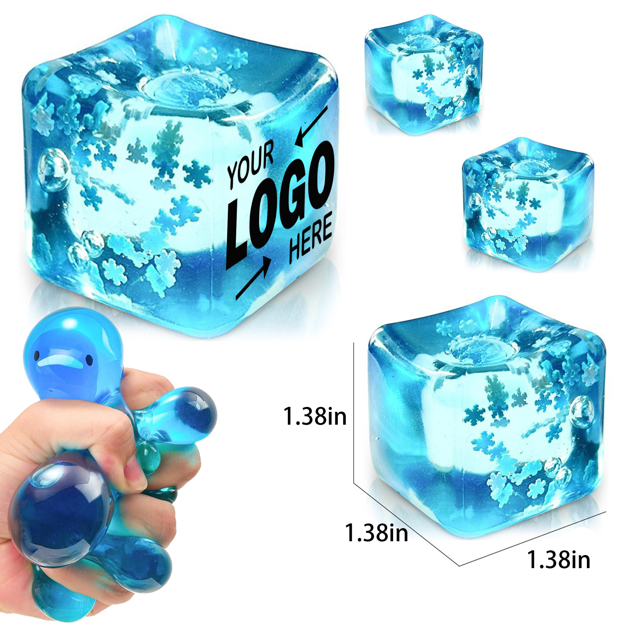 Assorted Snowflake Winter Themed TPR Slow Rebound Squishy Toy 2