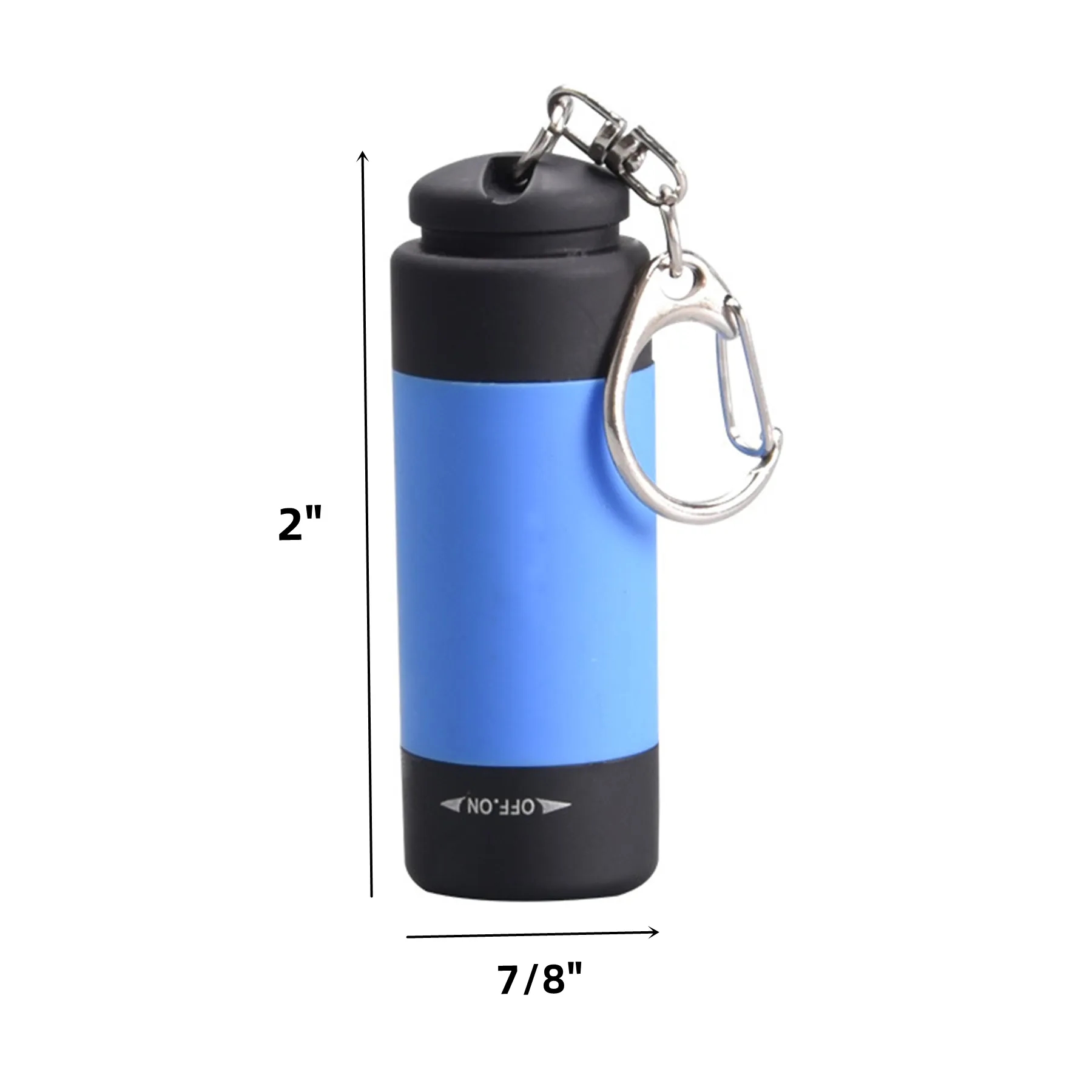 Rechargeable USB Mini Torch With Keychain Light 1
