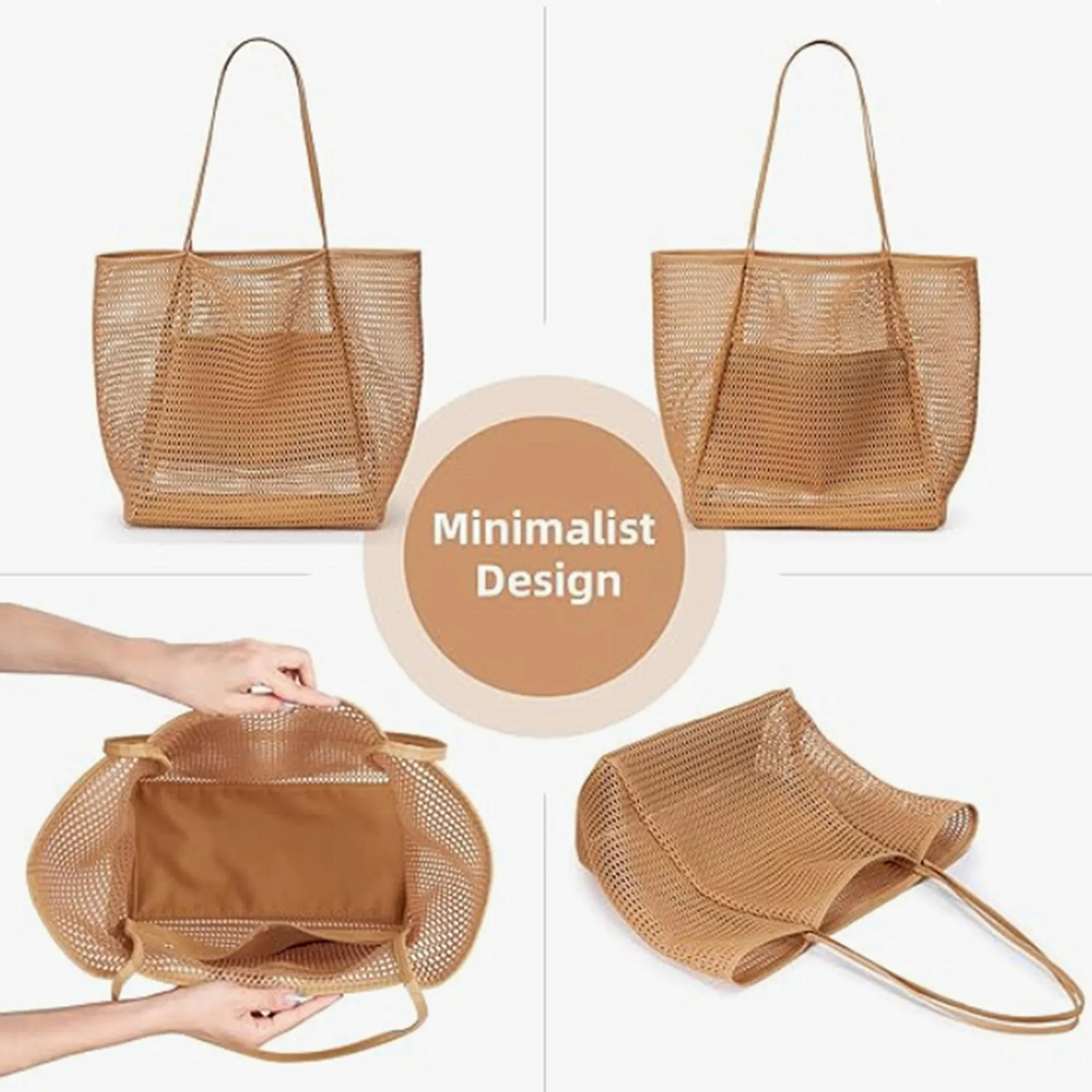 Folding Mesh Beach Bag 2