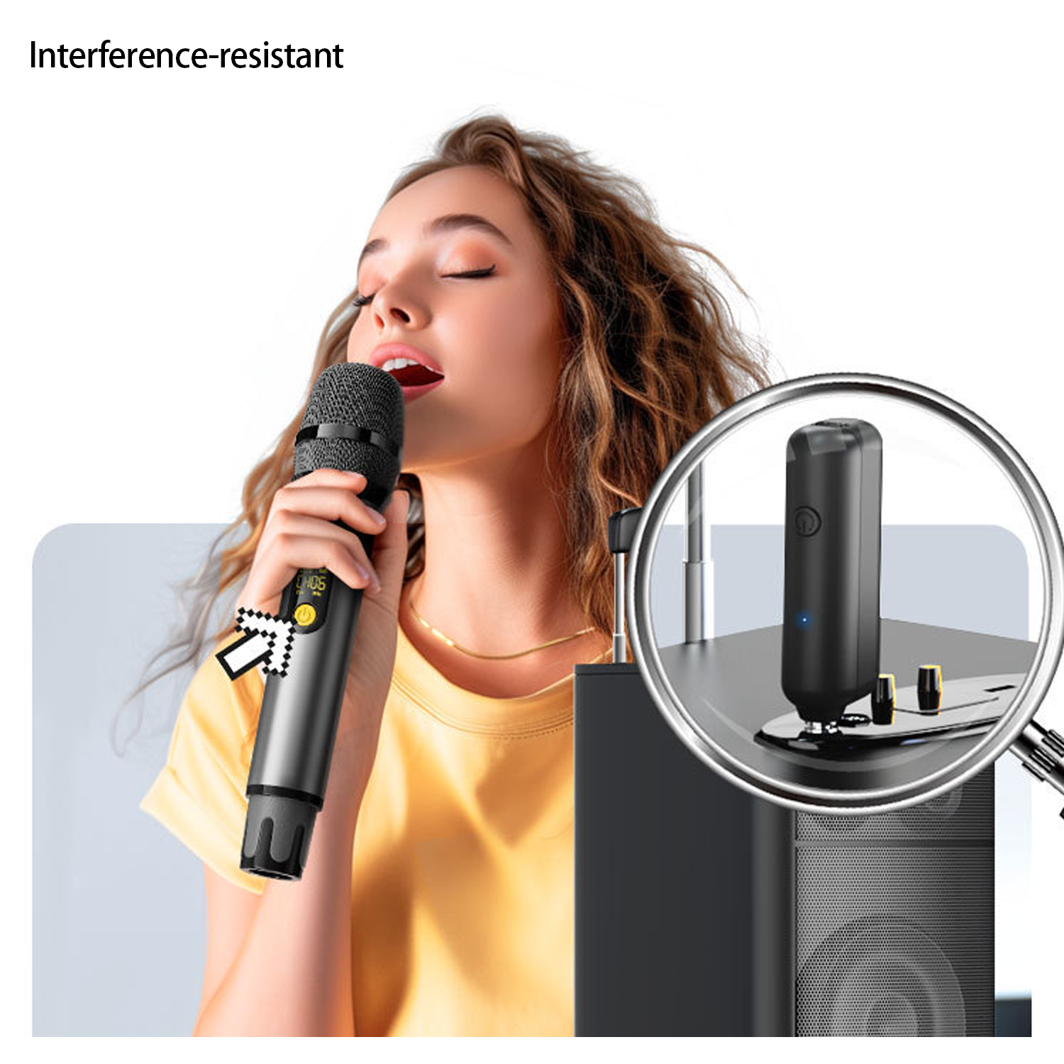 Rechargeable 1-Tx 2-Handheld Wireless Microphone Set 1