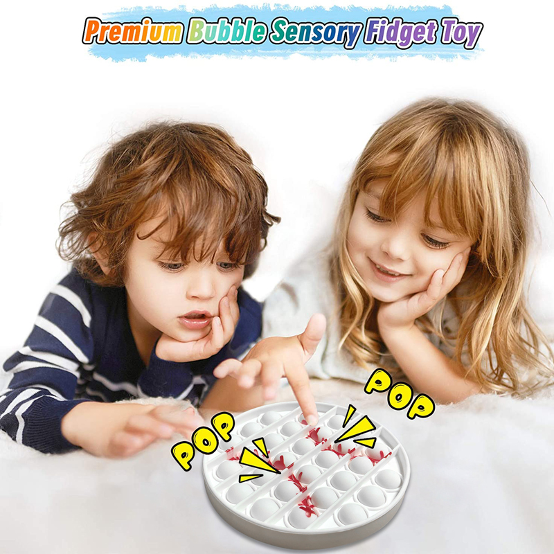 Hottest Round Push Pop Fidget Sensory Stress Reliever Toys 2